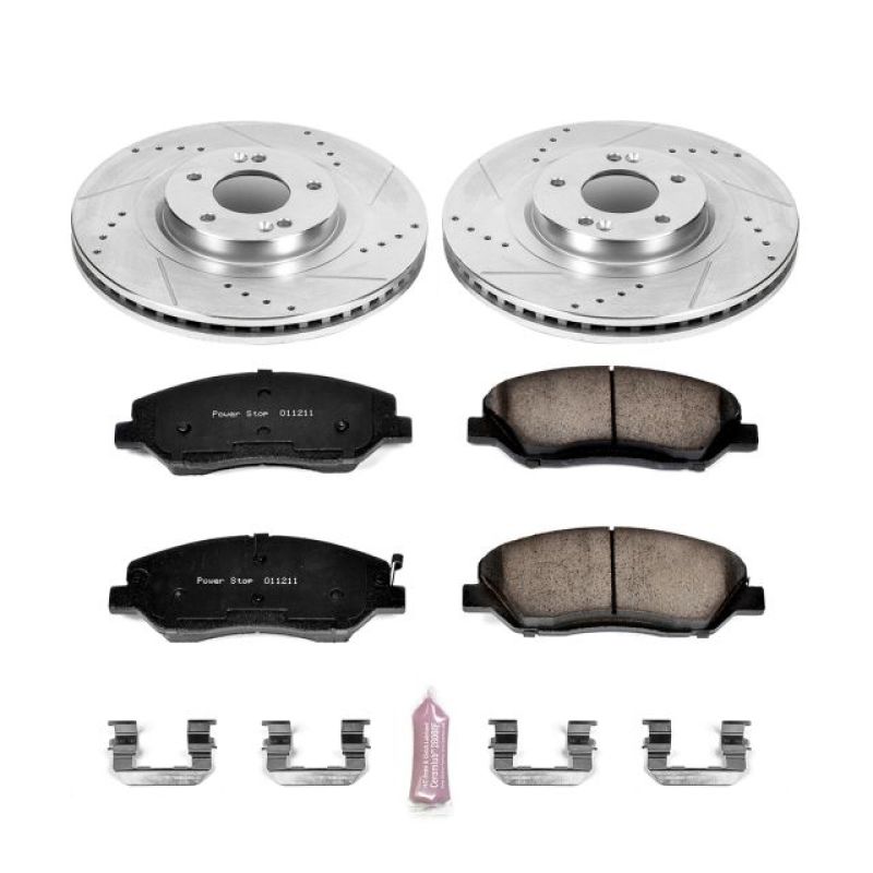 Power Stop 13-16 Hyundai Santa Fe Front Z23 Evolution Sport Brake Kit