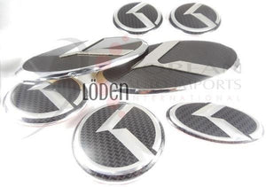 LODEN Carbon-Stainless "K" Emblems