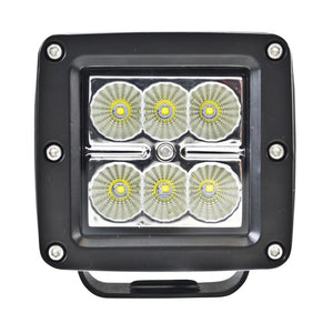 Hella Value Fit 3.1in - 18W Cube Flood Beam - LED Light