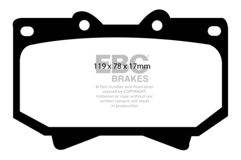 EBC 98-07 Lexus LX470 4.7 Bluestuff Front Brake Pads