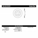 Stoptech 10-19 Audi S4 Premium Rear CryoStop Brake Rotor