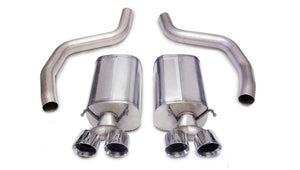 Corsa 2006-2013 Chevrolet Corvette C6 Z06 7.0L V8 Polished Sport Axle-Back Exhaust