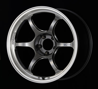 Advan RG-D2 18x9.5 +12 5x114.3 Machining and Racing Hyper Black Wheel