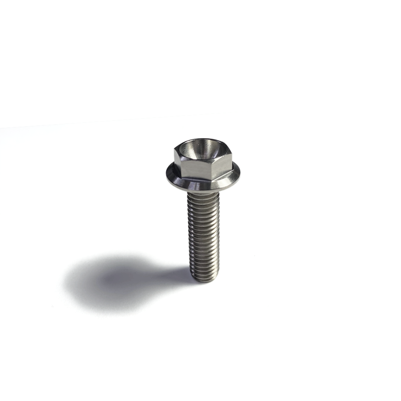 Ticon Industries Titanium Bolt Flanged M6x20x1TP 10mm 6pt Head