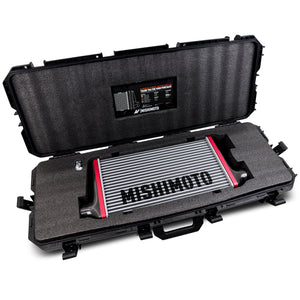 Mishimoto Universal Carbon Fiber Intercooler - Gloss Tanks - 600mm Gold Core - C-Flow - G V-Band