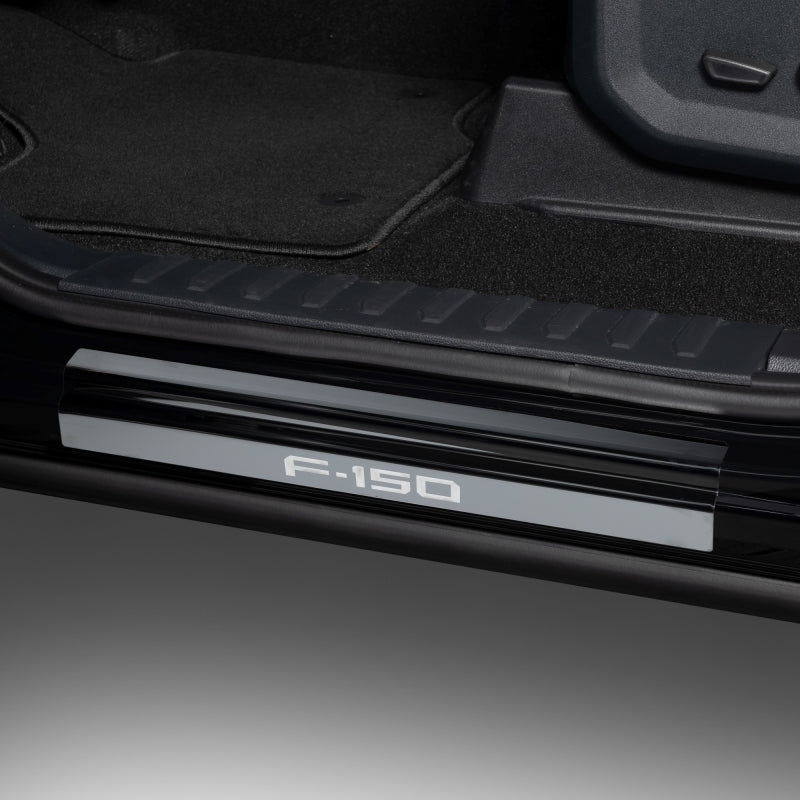 Putco 21-23 Ford Bronco w/Bronco Etching (4pcs) Black Platinum Door Sills