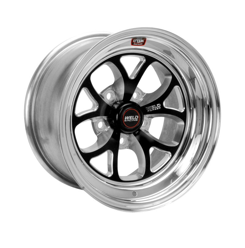 Weld S76 15x10.33 / 5x4.5 BP / 6.5in. BS Black Wheel (Medium Pad) - Non-Beadlock