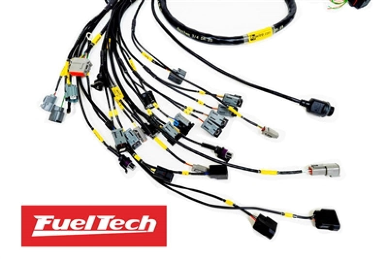 Rywire Honda K-Series (w/FuelTech 550 ECU) Eng Harness w/OBD2 Alt/EV14 Inj/AEM IAT/MAP (Adapter Req)