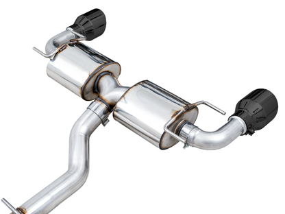AWE Tuning Subaru BRZ/ Toyota GR86/ Toyota 86 Touring Edition Cat-Back Exhaust- Diamond Black Tips
