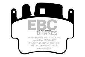 EBC 98-05 Porsche 911 (996) (Cast Iron Rotor only) 3.4 Carrera 2 Bluestuff Front Brake Pads