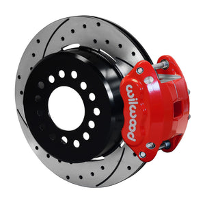 Wilwood D154 P/S P-B Kit Drilled-Red Big Ford New Style 2.36in Offset