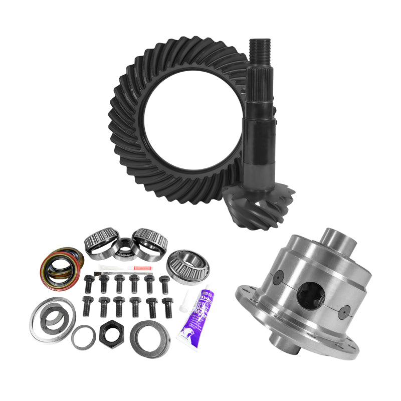 Yukon Gear 11.25in Dana 80 4.11 Rear Ring & Pinion Install Kit 35 Spline Positraction 4.375in BRG