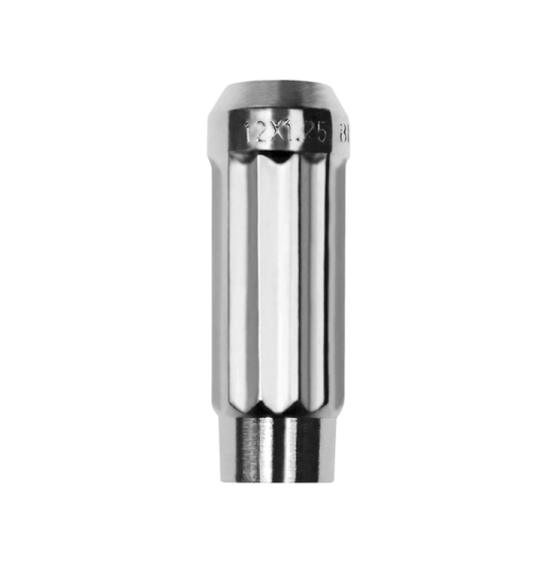 BLOX Racing 12-Sided P17 Tuner Lug Nut 12x1.5 - Chrome Steel - Single Piece