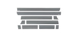 Putco 14-18 Chevy Silv LD - Standard Cab - 8ft Long Box (10pcs) Black Platinum Rocker Panels