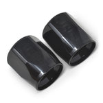 Russell Performance 2-Piece -8 AN Full Flow Swivel Hose End Sockets (Qty 2) - Polished and Black