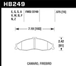 Hawk 98-02 Pontiac Firebird DTC-70 Race Rear Brake Pads