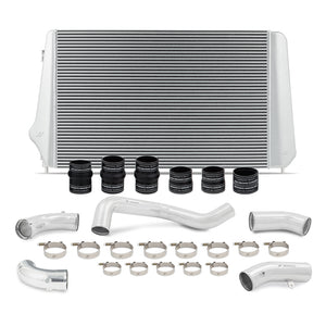 Mishimoto 17-19 GM L5P Duramax Intercooler Kit - Silver w/ Polished Pipes