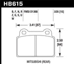 Hawk 08-10 Mitsubishi Lancer Evolution Race Rear Brake Pads