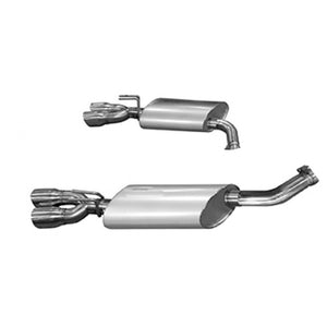 Kooks 14 Chevy SS LS3 6.2L OEM 3in Axleback Exhaust. w/and Quad 3in Slash Cut Pol Tips