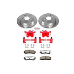 Power Stop 08-09 Buick Allure Rear Z26 Street Warrior Brake Kit w/Calipers