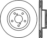 StopTech Power Slot 13 BRZ/90-05 Legacy Sedan / 05-06 Saab 9-2X Front Left Slotted CRYO-STOP Rotor