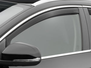 WeatherTech 11+ Volvo S60 Front Side Window Deflectors - Dark Smoke