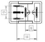 Hella Relay Micro Iso 5 Pole 12V Spst Res