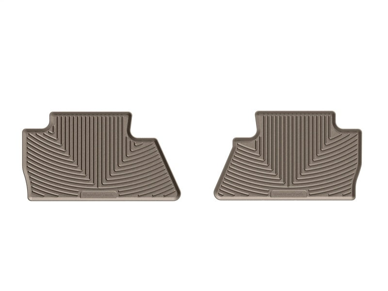 WeatherTech 14+ Chevrolet Silverado Rear Rubber Mats - Tan