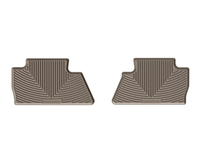 WeatherTech 14+ Chevrolet Silverado Rear Rubber Mats - Tan