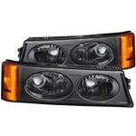 ANZO 2003-2006 Chevrolet Silverado 1500 Euro Parking Lights Black