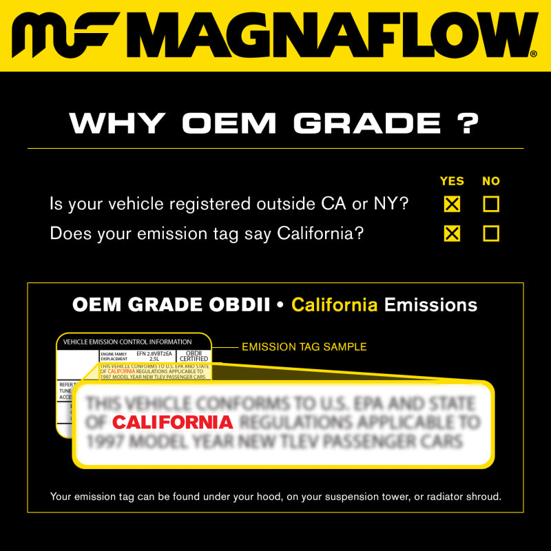 MagnaFlow Conv Direct Fit OEM 2013-2017 Nissan Sentra Underbody