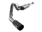 aFe MACHForce XP Exhausts Cat-Back SS 409 EXH  Wrinkle Black CB Ford F-150 11-12 V6-3.5L (tt)