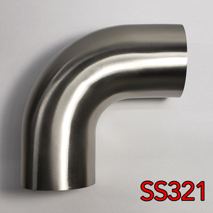 Stainless Bros 1.5in SS321 90 Deg Mandrel Bend Elbow - 1D Radius 16GA/.065in Wall (Leg)