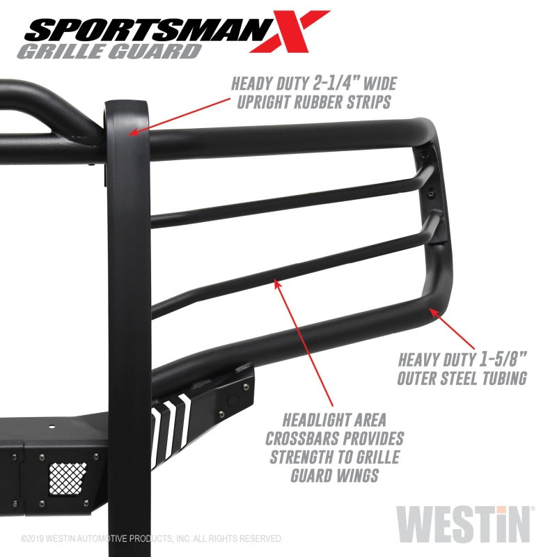 Westin 19-21 Ram 1500 Sportsman X Grille Guard - Textured Black (Excluding Classic & Rebel)