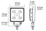 Hella ValueFit Work Light 4SQ LED MV CR LT