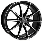 Enkei DRACO 18x8.0 5x112 45mm Offset 72.6mm Bore Black Machined Wheel