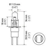 Hella Bulb H3C 12V 80W Xen Wht Xb (2)