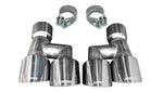 Corsa 18-23 4.0in Twin Tip Polished Pro-Series Tip Kit Fits No-Valve Mustang Exhaust Clamps Inc