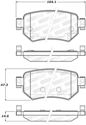 StopTech Street Brake Pads - Rear