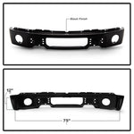 Spyder Ford F150 09-14 w/Fog Light Hole Front Bumper - Black (OEM # 9L3Z17757DPTM)