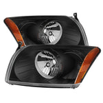 Xtune Dodge Caliber 07-12 Crystal Headlights -Black HD-JH-DCAL07-AM-BK