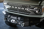 DV8 Offroad 2021+ Ford Bronco Front Bumper Winch Capable w/ Optional Bull Bar/Aux Light Opening