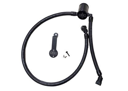 J&amp;L 18-25 Jeep Wrangler JL 3.6L Driver Side Oil Separator 3.0 - Black Anodized