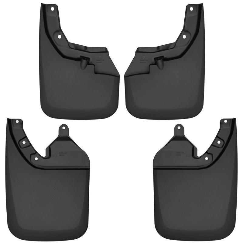 Husky Liners 16-22 Toyota Tacoma w/ OE Fender Flares Front and Rear Mud Guards - Black