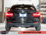 AWE Tuning BMW F22 M235i / M240i Touring Edition Axle-Back Exhaust - Chrome Silver Tips (90mm)