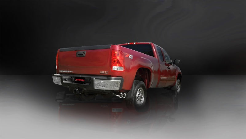 Corsa 2011-2013 Chevrolet Silverado Ext. Cab/Std. Bed 2500 6.0L V8 Polished Sport Cat-Back Exhaust