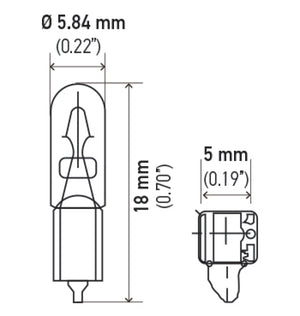 Hella Bulb 37 12V 1.3W W2X4.6d T1.75 (Min. Order QTY 10)