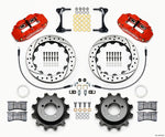 Wilwood Narrow Superlite 4R Rear Kit 12.88in Drilled Red 99-05 WRX / 99-07 Impreza