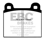 EBC 69-75 Ferrari 246 Dino 2.4 Bluestuff Front Brake Pads