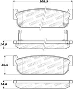 StopTech Street Brake Pads - Front